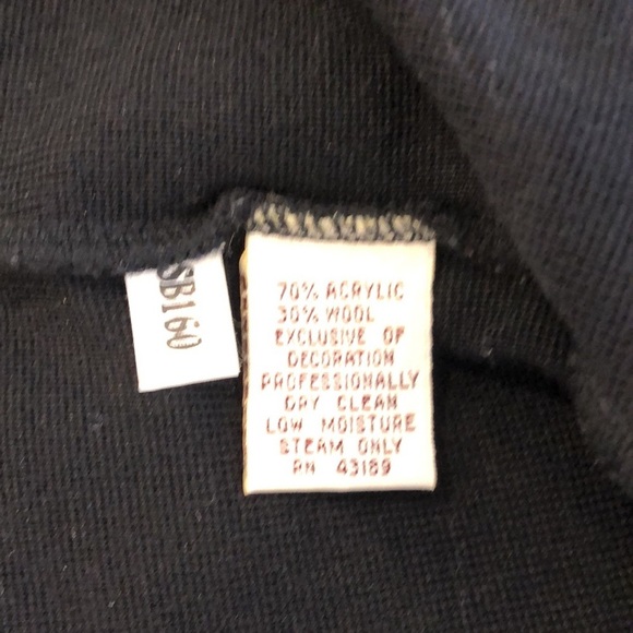 Susan Bristol VTG sweater pleated skirt set holiday  with floral red black SZ 10 - Picture 14 of 16